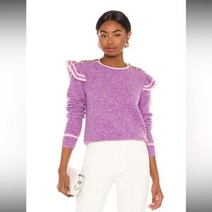 Generation Love Brynlee Sweater in Purple & Pink, size XS